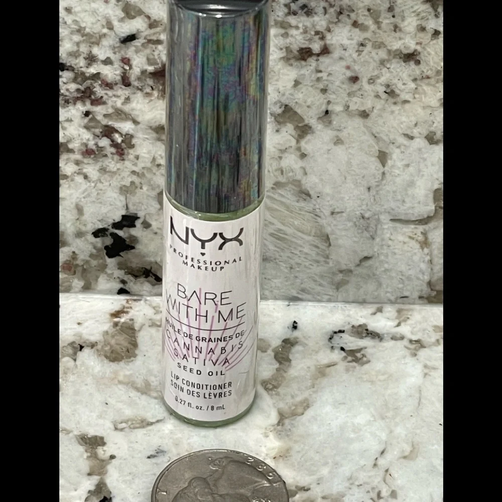 🌶5/$16 NYX Makeup Bare With Me Cannabis Sativa Seed Oil Lip Condition NWT